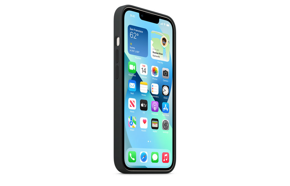 Apple IPhone 13 Mini Silicone Case with MagSafe - Midnight