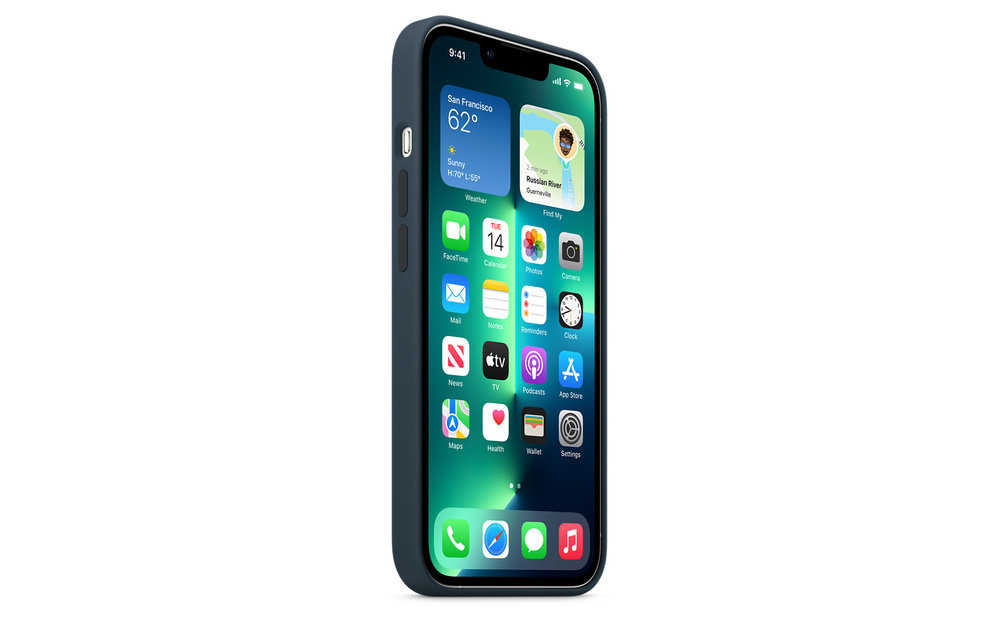 Apple IPhone 13 Pro Max Silicone Case with MagSafe - Abyss Blue