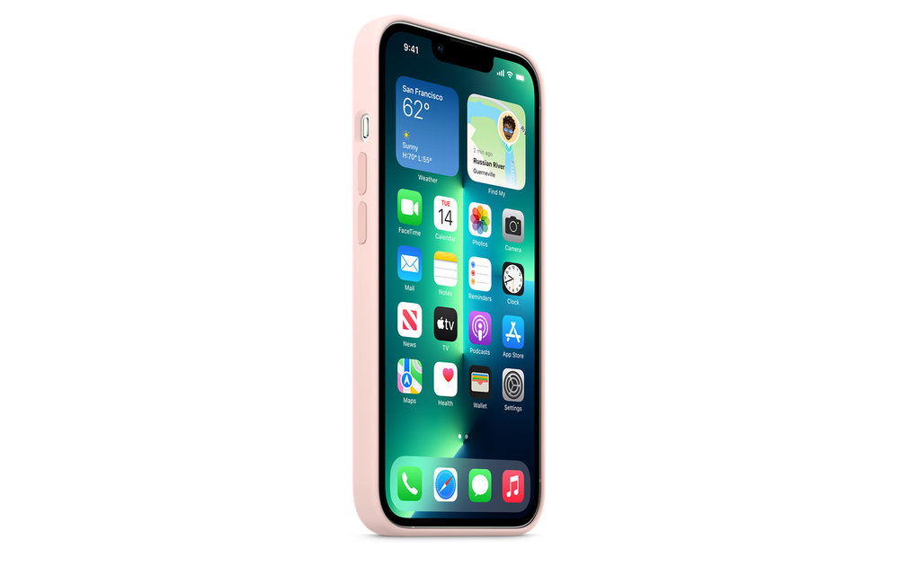 Apple IPhone 13 Pro Silicone Case with MagSafe - Chalk Pink