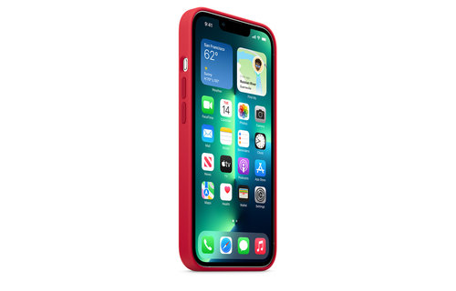 Apple IPhone 13 Pro Silicone Case with MagSafe - Product Red