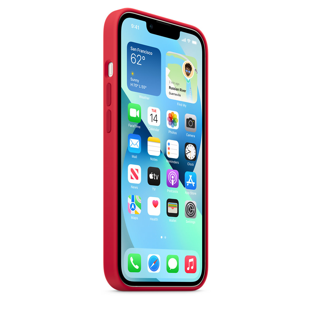 Apple IPhone 13 Silicone Case with MagSafe - Product Red