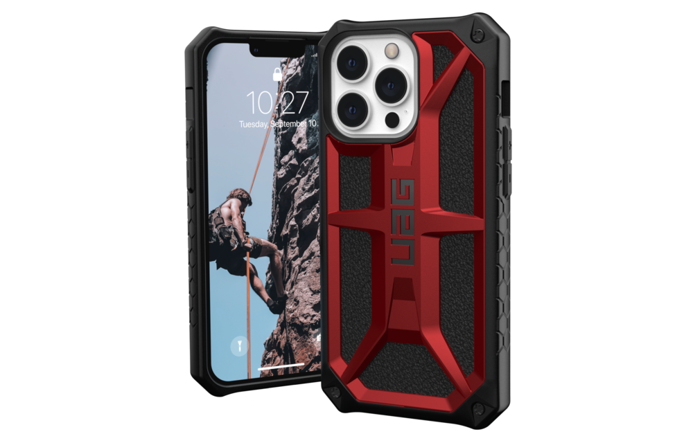 UAG Monarch Case for Apple iPhone 13 Pro - Crimson and Black