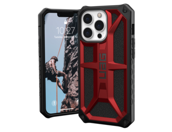 UAG Monarch Case for Apple iPhone 13 Pro - Crimson and Black