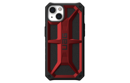 UAG Monarch Case for Apple iPhone 14/13 - Crimson and Black