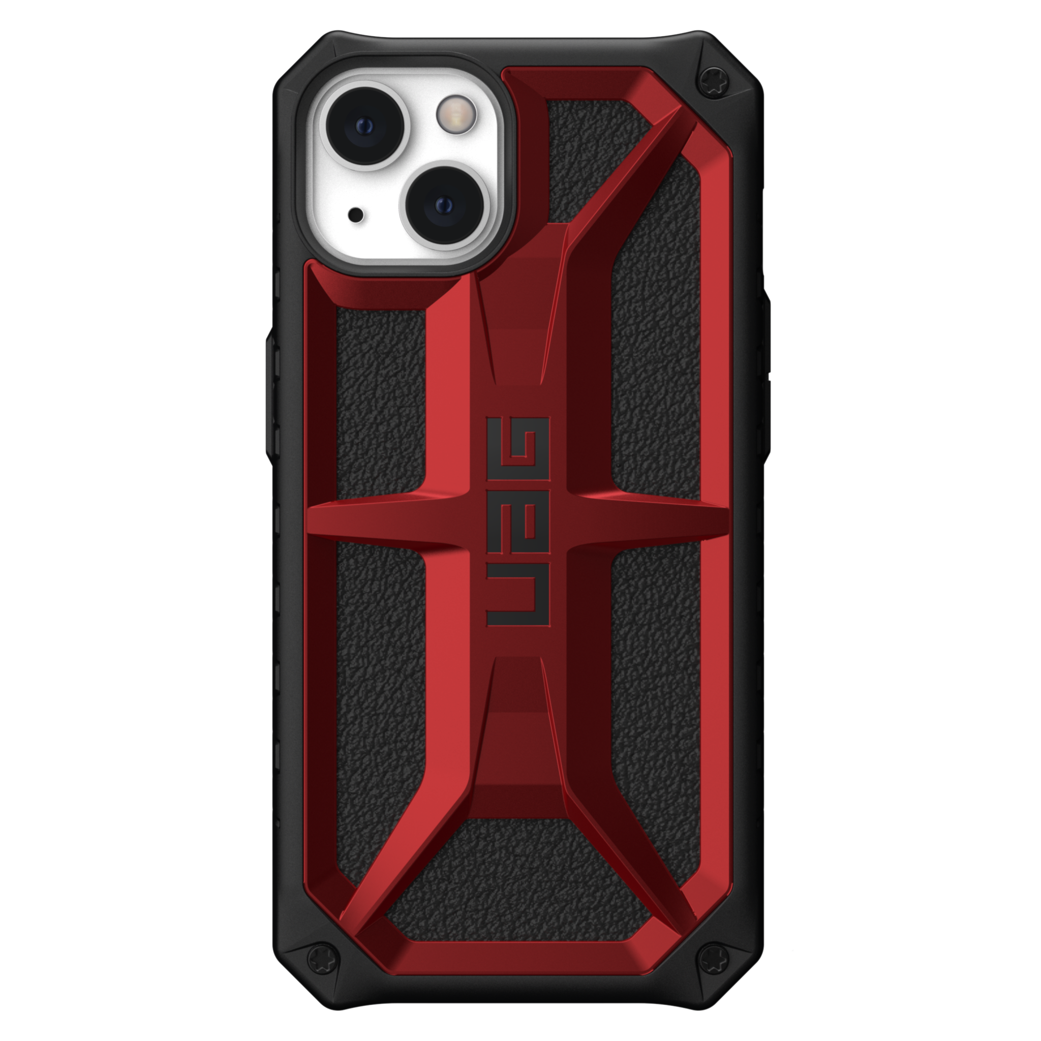 UAG Monarch Case for Apple iPhone 14/13 - Crimson and Black