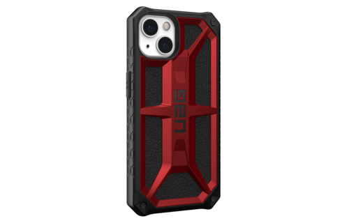 UAG Monarch Case for Apple iPhone 14/13 - Crimson and Black