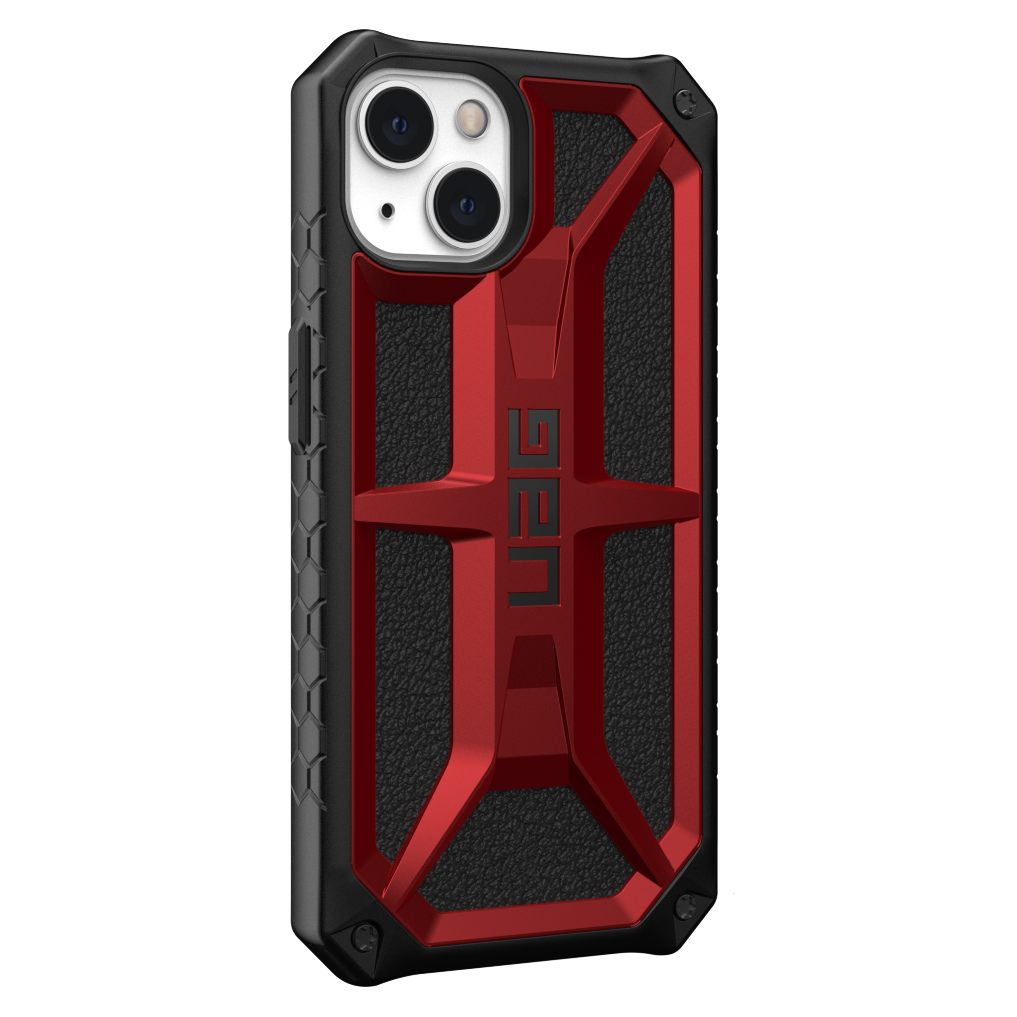 UAG Monarch Case for Apple iPhone 14/13 - Crimson and Black