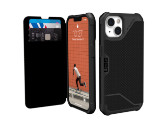 UAG Metropolis Folio Wallet Case for Apple iPhone 14/13 - Kevlar Black
