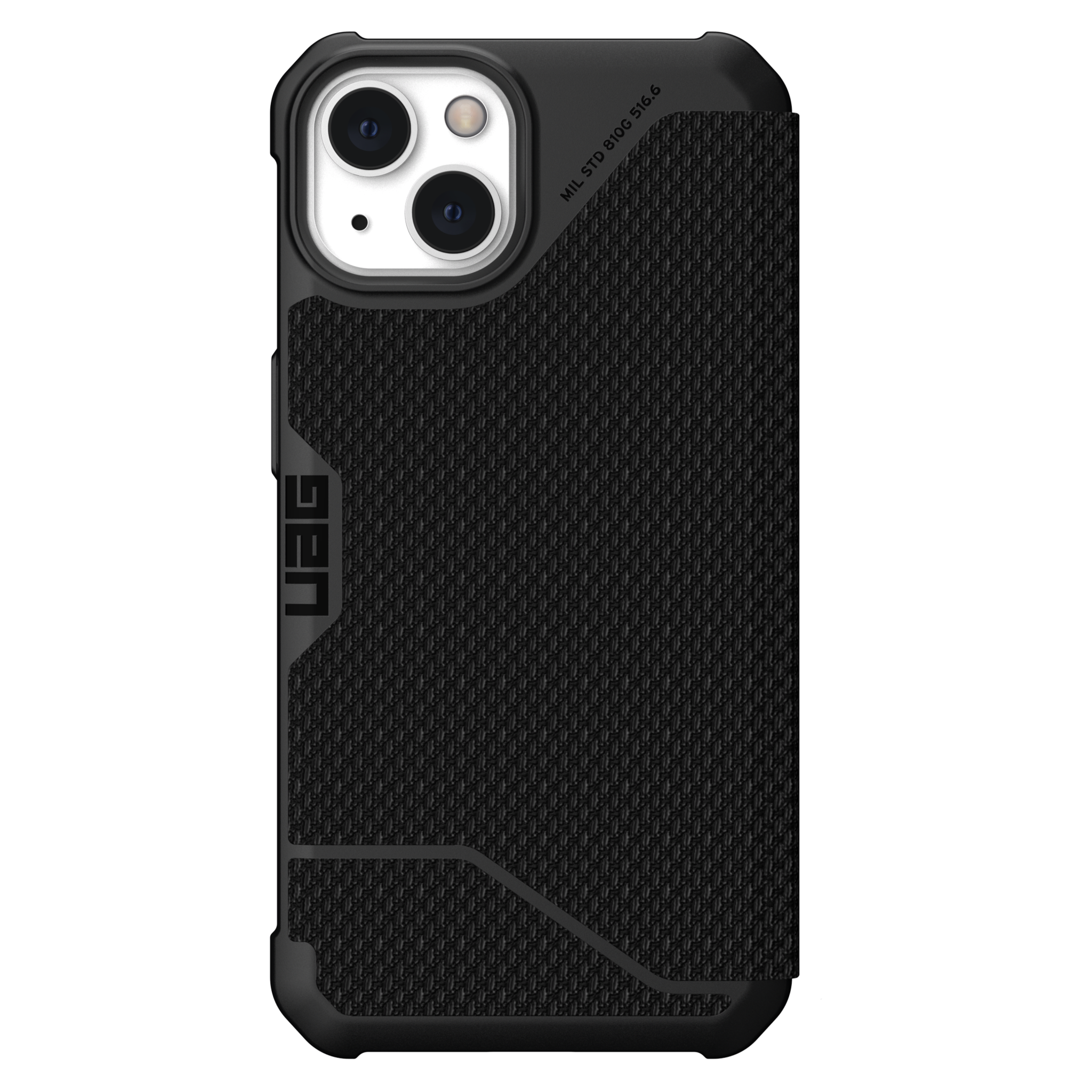 UAG Metropolis Folio Wallet Case for Apple iPhone 14/13 - Kevlar Black