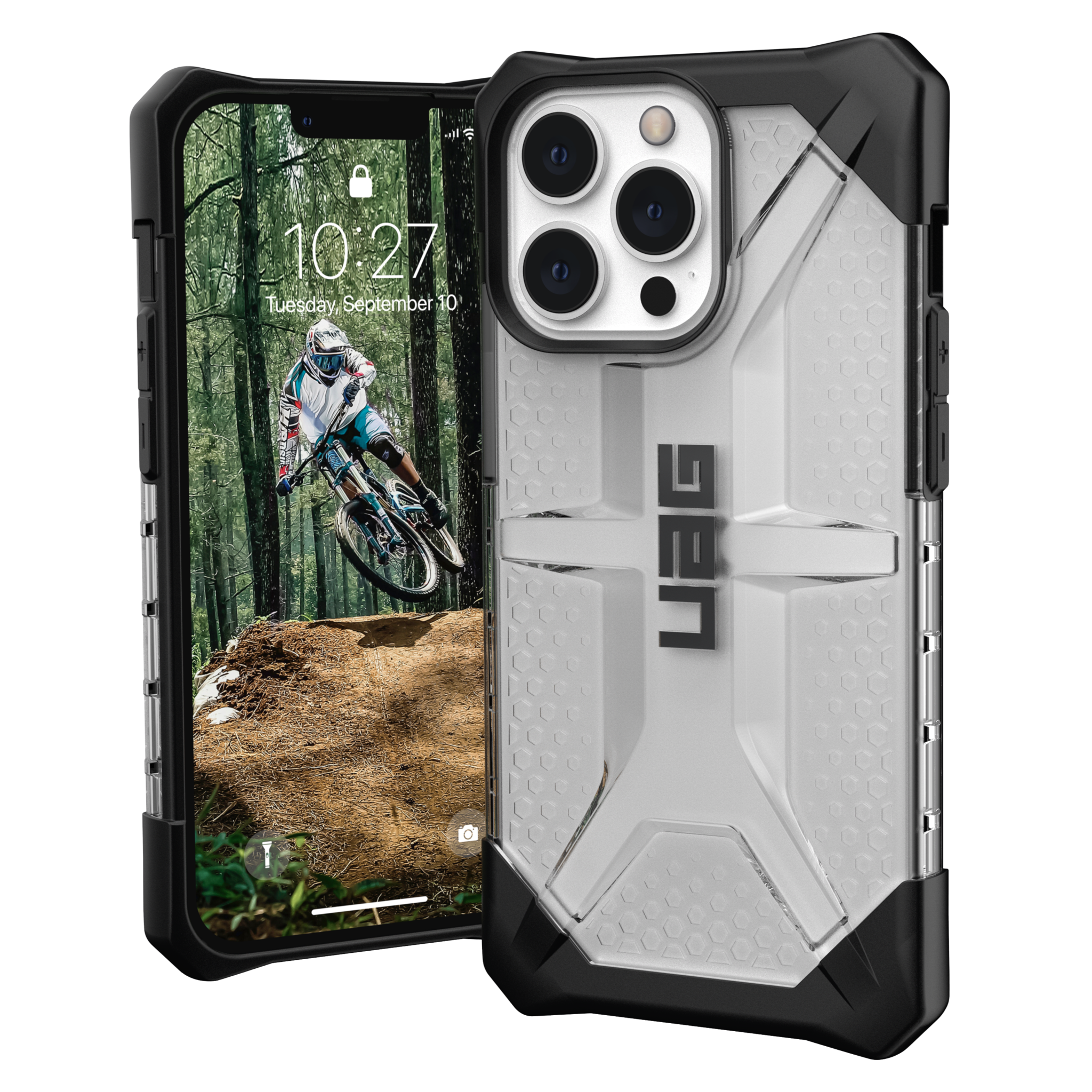 UAG Plasma Case for Apple iPhone 13 Pro - Ice and Black