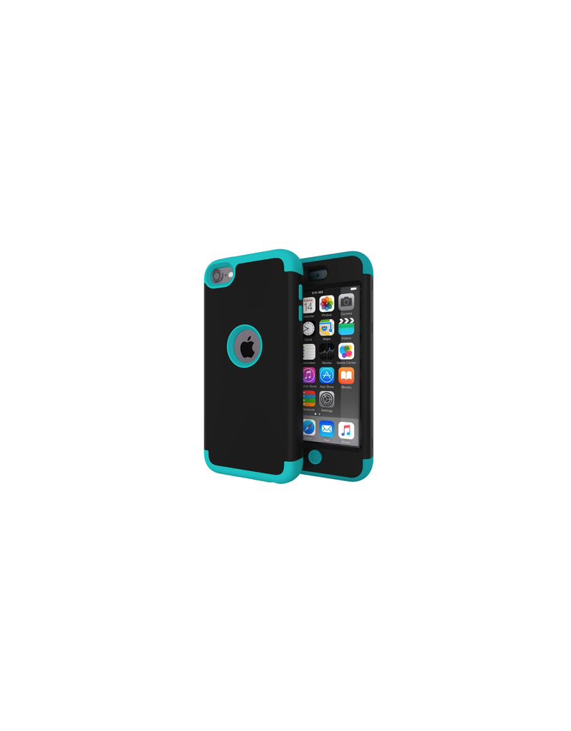 Slmy Heavy Duty Shockproof Full-Body Protective Case for  iPod Touch 7/6 - Black Blue