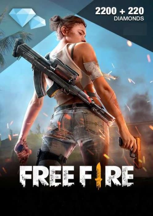 Free Fire 20 USD (2200 + 220 Diamonds) Topup Gift Card