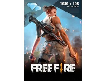 Free Fire USD 10 (1080 + 108 Diamonds) Topup Gift Card