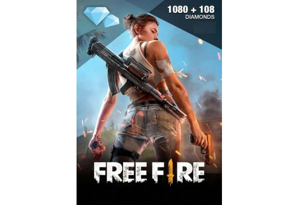 Free Fire USD 10 (1080 + 108 Diamonds) Topup Gift Card