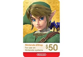 Nintendo US $50.00 Gift Card
