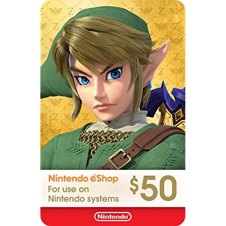Nintendo US $50.00 Gift Card