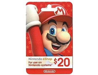 Nintendo US $20.00 Gift Card