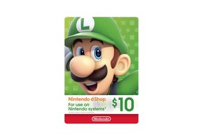 Nintendo US $10.00 Gift Card