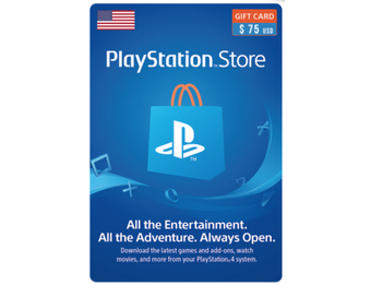 PlayStation Network US $75.00 Gift Card