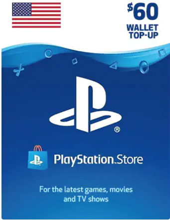 PlayStation Network US $60.00 Gift Card