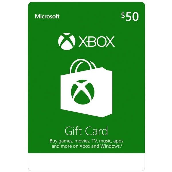 Xbox US $50.00 Gift Card