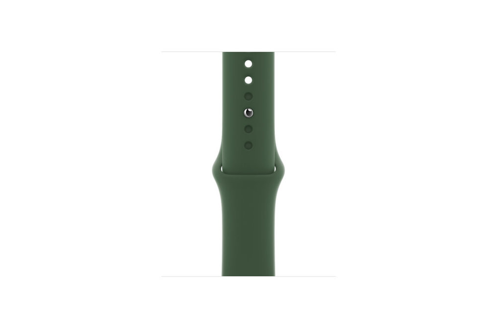 Apple Watch Series 7 GPS, 45mm Aluminum Case with Clover Sport Band - Green