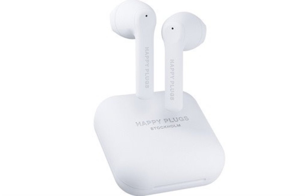 Happy Plugs Air 1 Go True Wireless Headphones - White