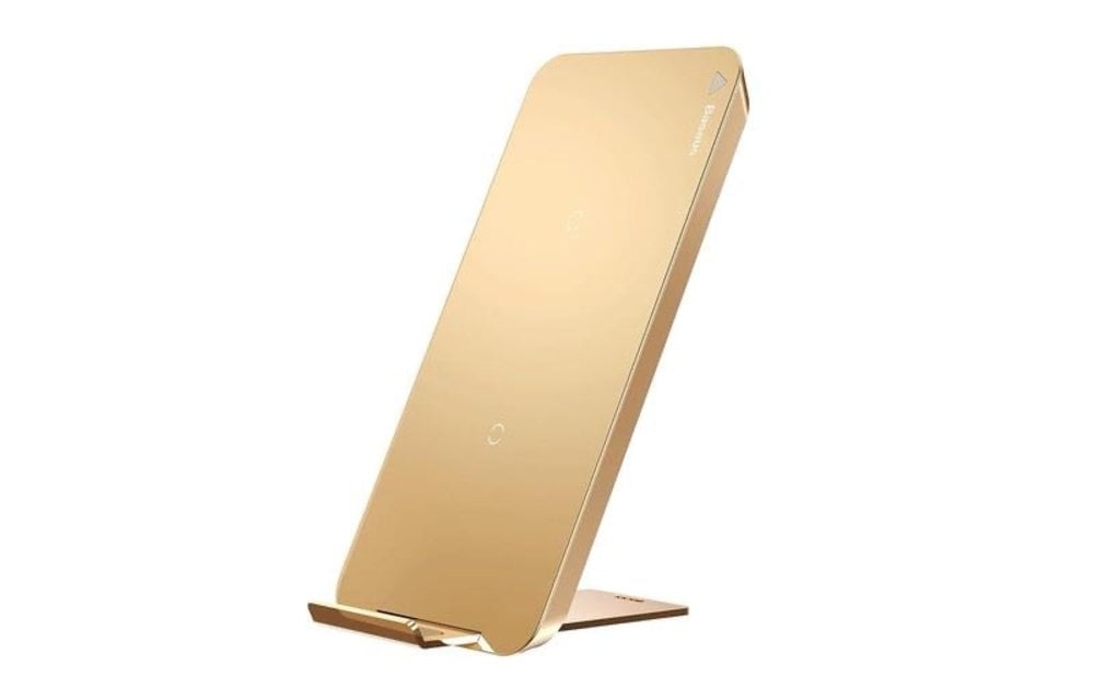 Baseus Multifunctional Wireless Charging Pad With Desktop Holder - Gold