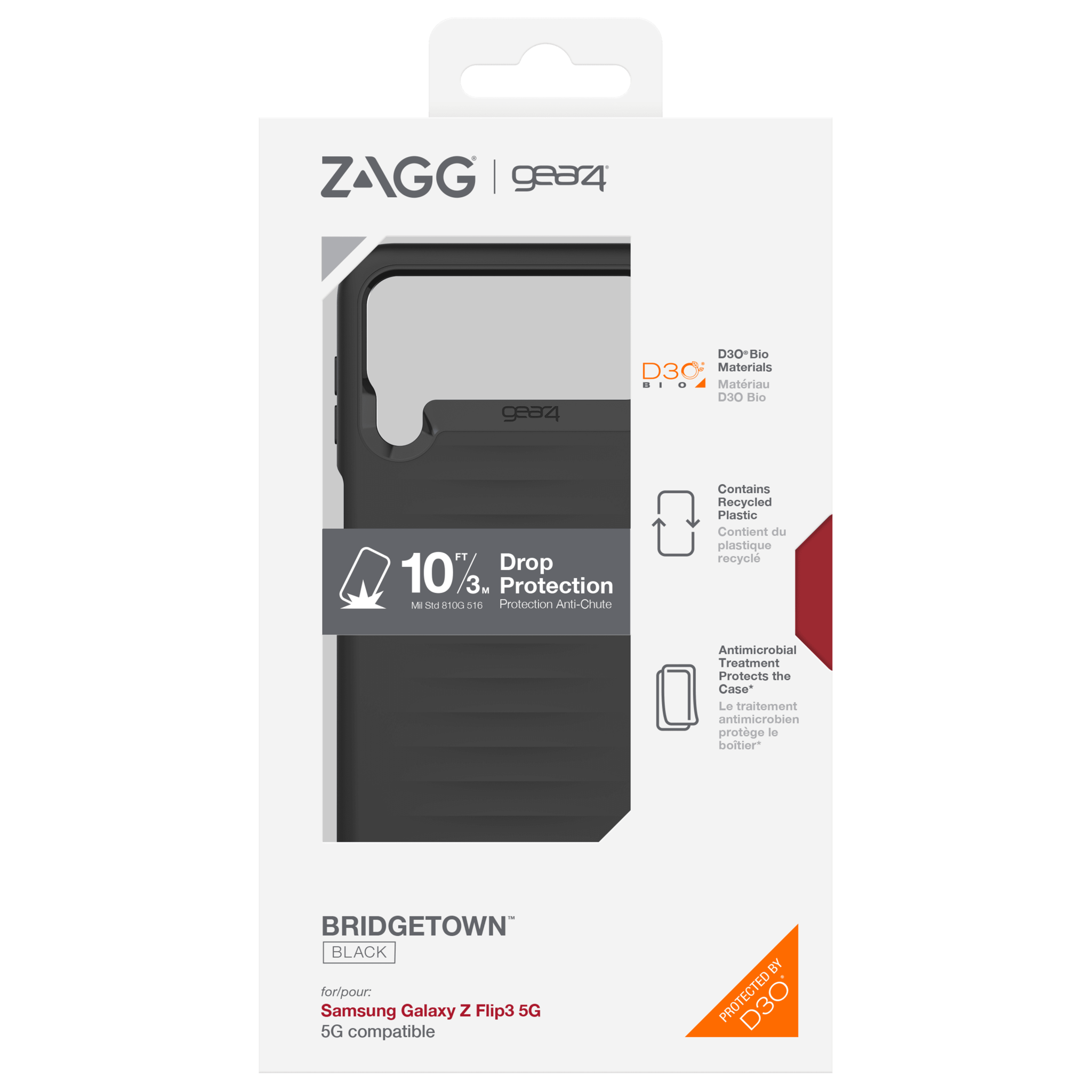 Gear4 Bridgetown Case for Samsung Galaxy Z Flip 3 5G - Black