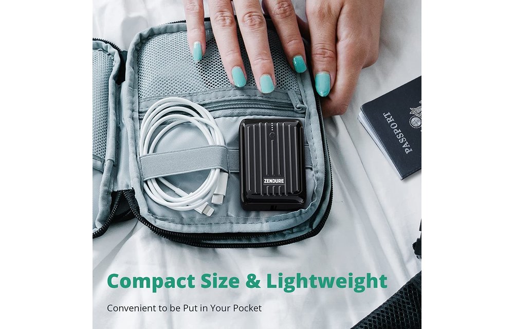 Zendure SuperMini Credit Card Size Charger with PD 10,000mAh - Red