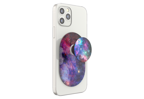 PopSockets PopGrip & Stand for MagSafe Phone Holder  - Blue Nebula