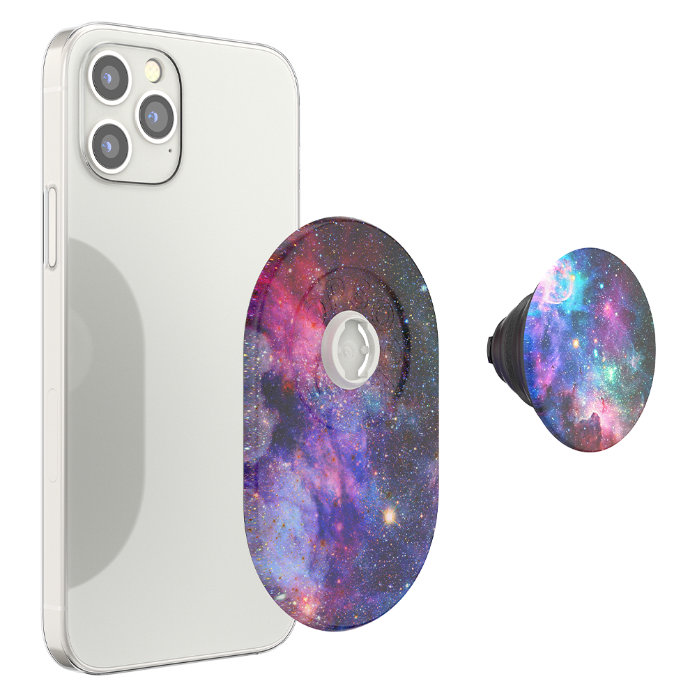 PopSockets PopGrip & Stand for MagSafe Phone Holder - Blue Nebula
