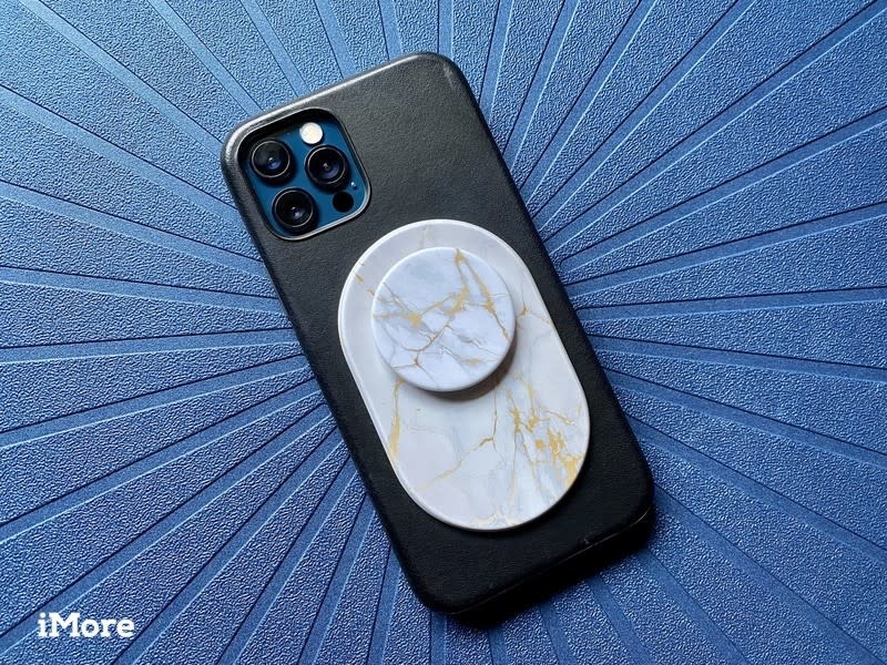 PopSockets PopGrip & Stand for MagSafe Phone Holder - Blue Nebula