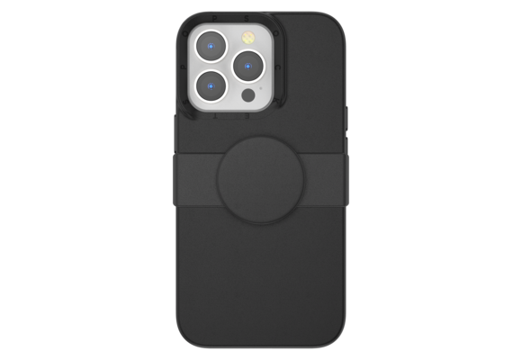 PopSockets PopGrip Slide Case for Apple iPhone 13 Pro - Black