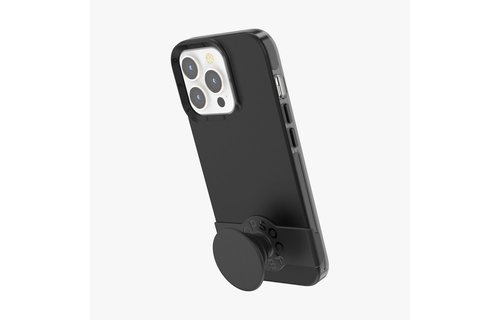 PopSockets PopGrip Slide Case for Apple iPhone 13 Pro - Black