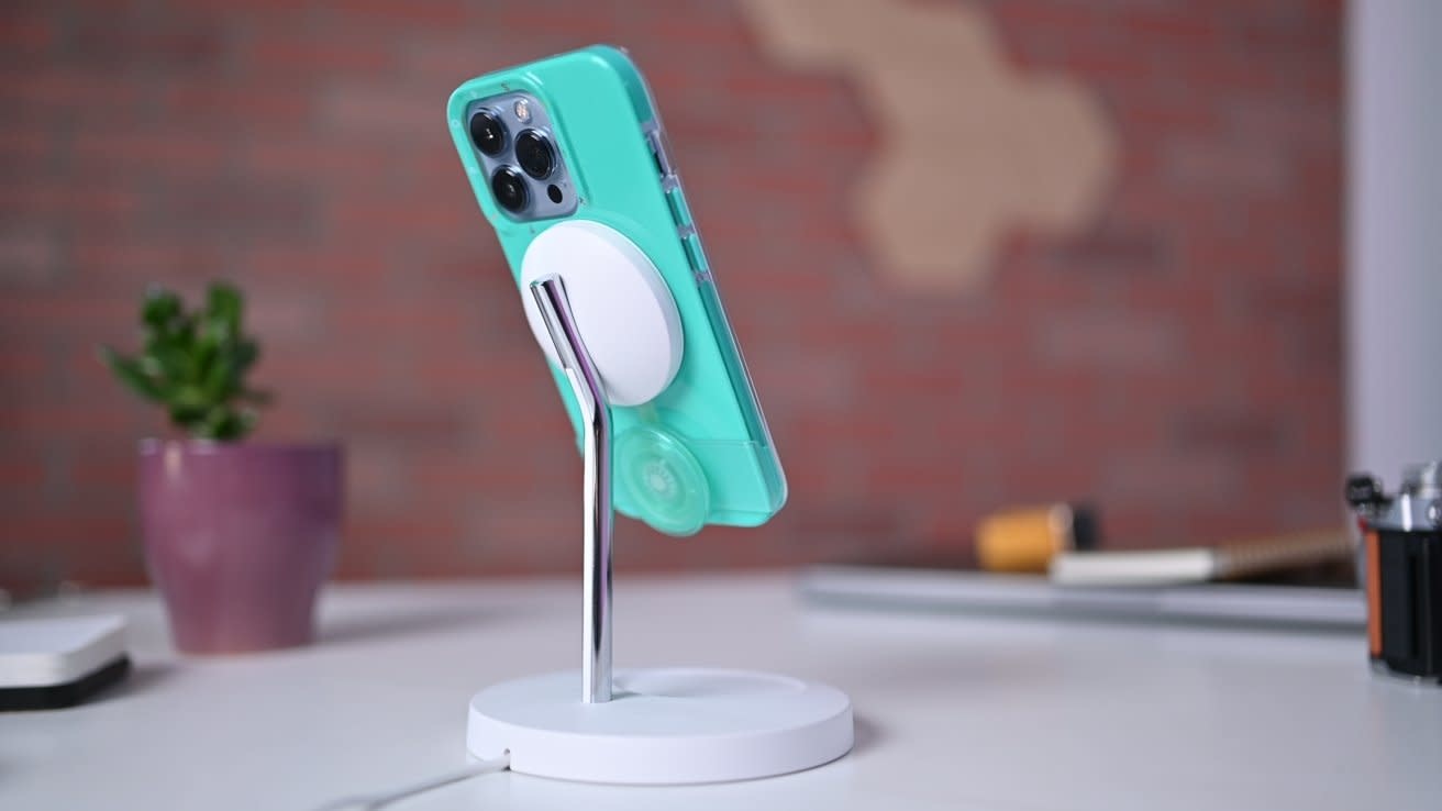 PopSockets PopGrip Slide Case for Apple iPhone 13 Pro - Spearmint