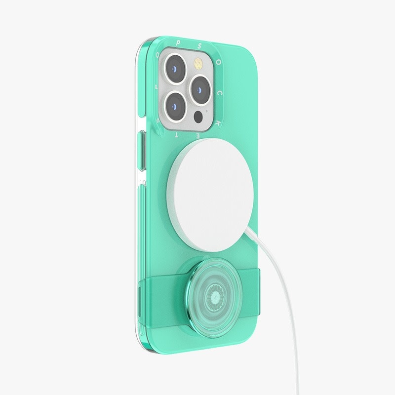 PopSockets PopGrip Slide Case for Apple iPhone 13 Pro - Spearmint