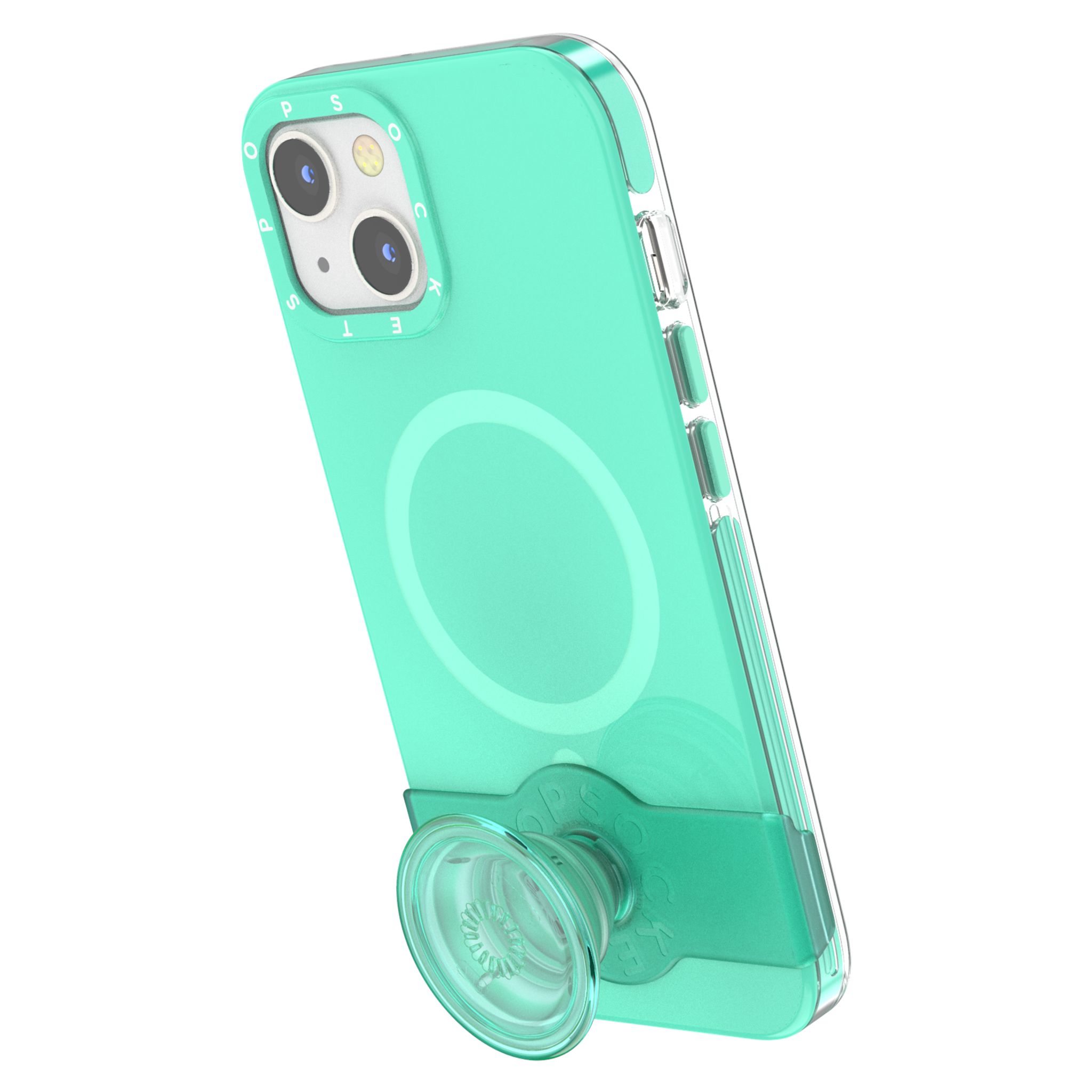 PopSockets MagSafe PopGrip Slide Case for Apple iPhone 14/13 - Spearmint