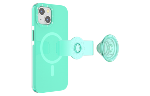 PopSockets MagSafe PopGrip Slide Case for Apple iPhone 14/13 - Spearmint