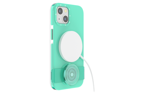 PopSockets MagSafe PopGrip Slide Case for Apple iPhone 14/13 - Spearmint