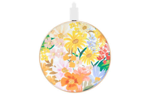 Rifle Paper Co Power Disc Wireless Chatger 10W - Marguerite
