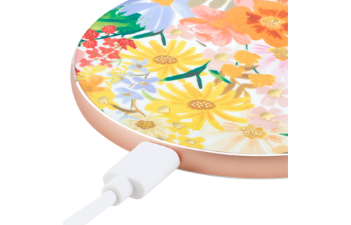 Rifle Paper Co Power Disc Wireless Chatger 10W - Marguerite
