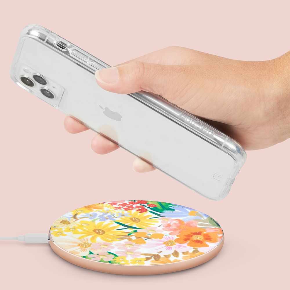 Rifle Paper Co Power Disc Wireless Chatger 10W - Marguerite