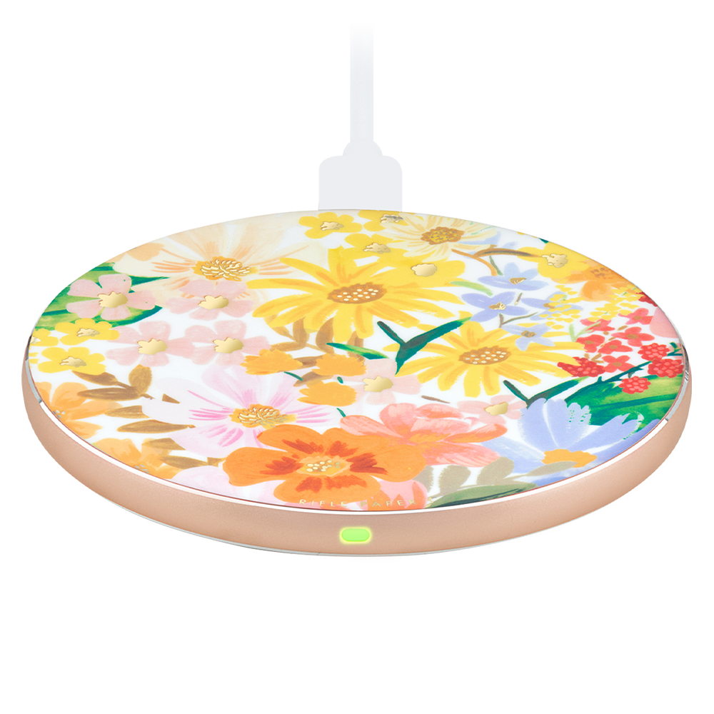 Rifle Paper Co Power Disc Wireless Chatger 10W - Marguerite