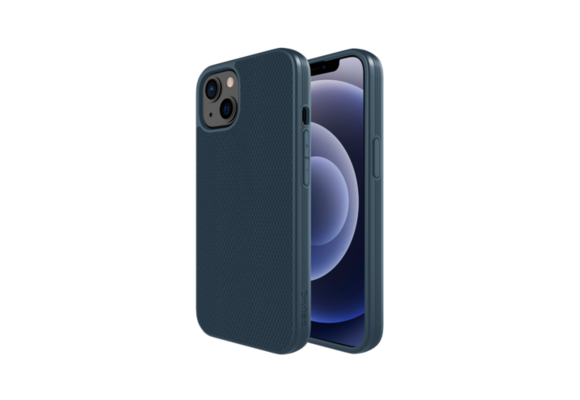 Evutec Ballistic Nylon Aergo Series Case With Afix for iPhone  14/13 - Blue