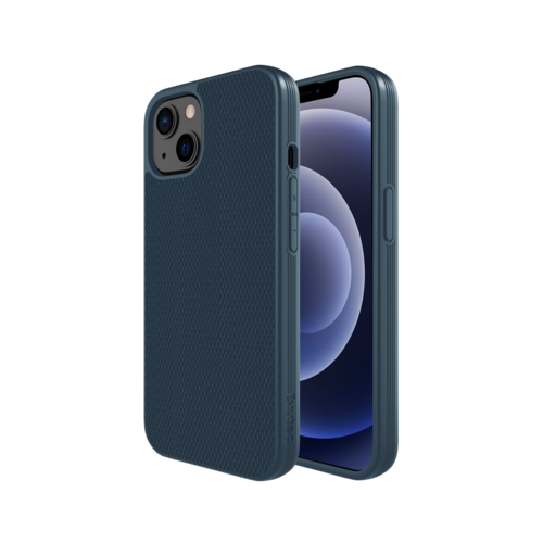 Evutec Ballistic Nylon Aergo Series Case With Afix for iPhone  14/13 - Blue