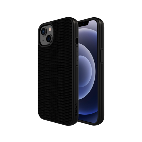 Evutec Ballistic Nylon Aergo Series Case With Afix for iPhone  14/13 - Black