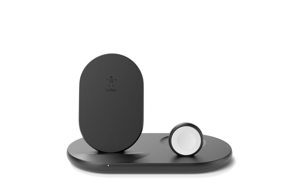 Belkin Boost Charge 3-in-1 Wireless Charger for Apple Devices UK Plug - Black