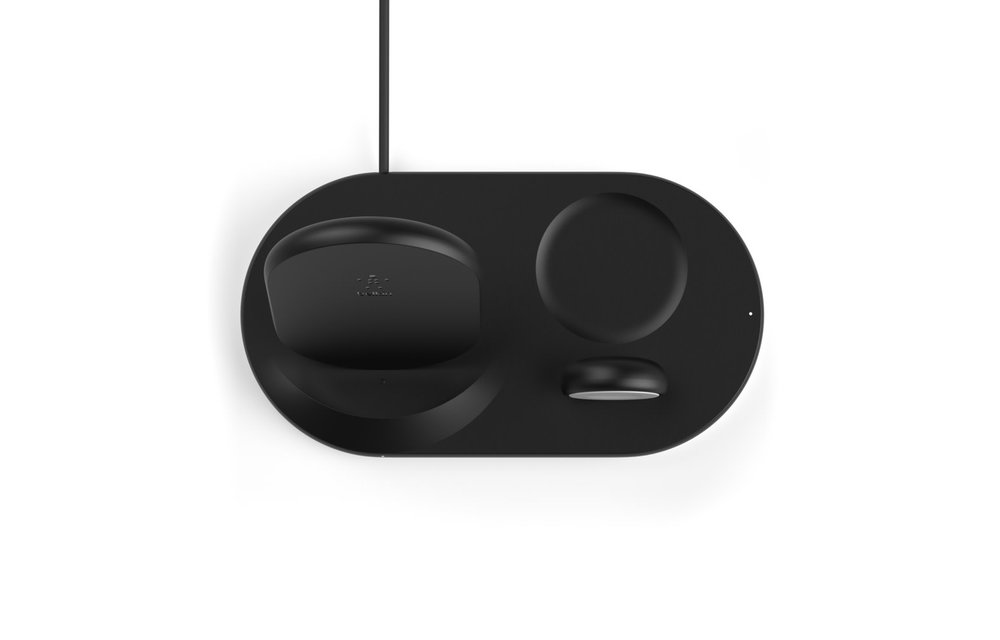 Belkin Boost Charge 3-in-1 Wireless Charger for Apple Devices UK Plug - Black
