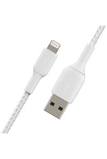 BELKIN Belkin Boost Up Charge USB-A to Apple Lightning Braided Cable 3.3ft/1m - White
